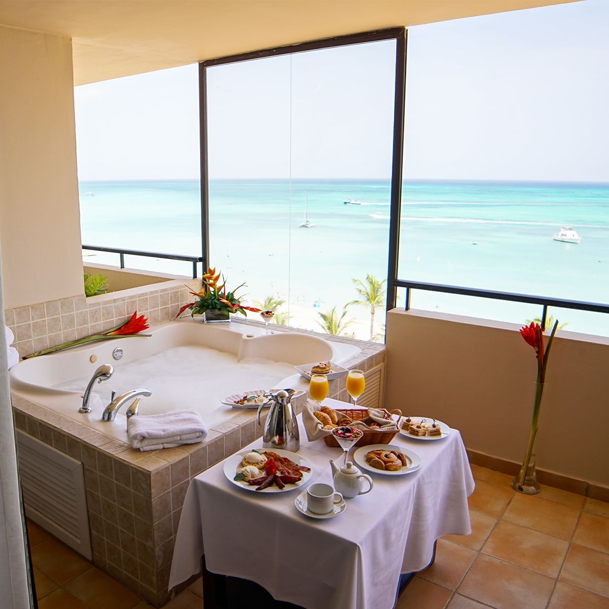 Hotel em Aruba com room service
